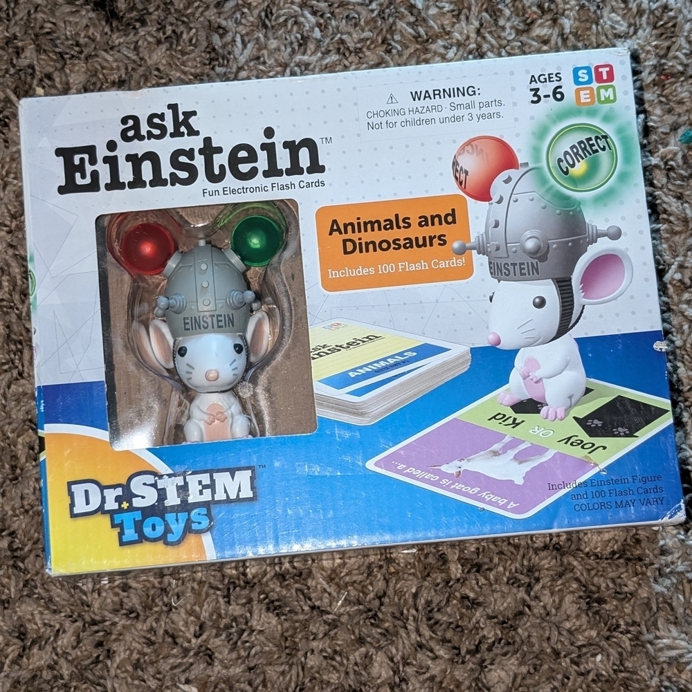Ask Einstein Animals Dinosaurs Flash Cards
